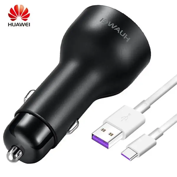 Huawei mate20 Pro P20 pro автомобильное зарядное устройство 5V4. 5A 5A usb type C кабель P10 P9 Plus Lite Mate10 Mate9 Pro Lite Nova 3e - Тип штекера: HUAWEI AP38 Black