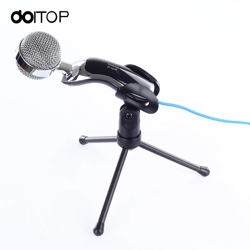 Doitop SF-922B USB проводной микрофон конденсаторный ручной Vocal Studio с подставкой Mikrofon для