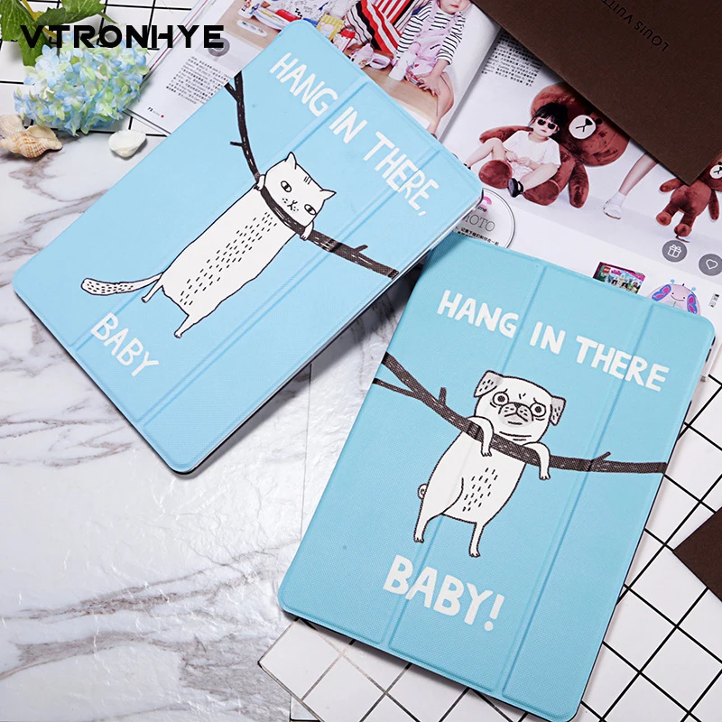 

Ultra Slim Cartoon Tablet Cover for iPad mini 5 for mini 1 2 3 4 7.9'' tri-folded Stand Smart Cover Case for iPad Air 1 2 9.7''