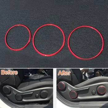 

Car-styling Seat Adjust Switch Button Cover Trim Decor Ring Sticker For Mercedes Benz GLA200 GLA220 GLA260 2015 Car Accessories