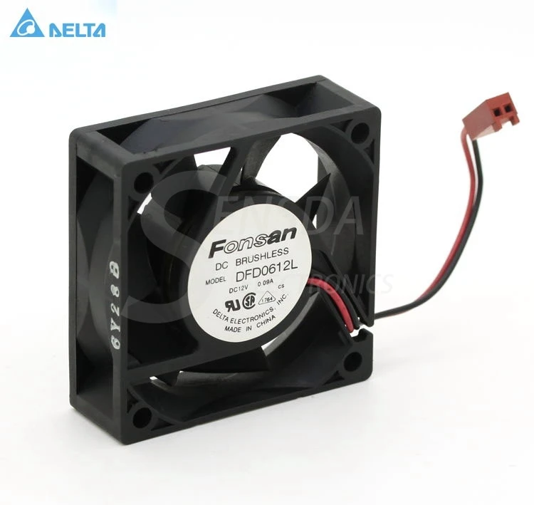 Delta Electronics DFD0612L 6cm 60mm 6020 DC 12V 0.09A Server axial