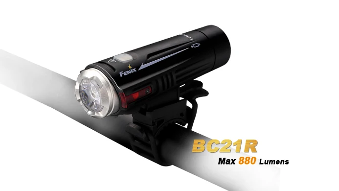 

Fenix BC21R Cree XM-L2 (T6) bike light 880 lumens Build-in ARB-L2-2300 battery Micro-USB