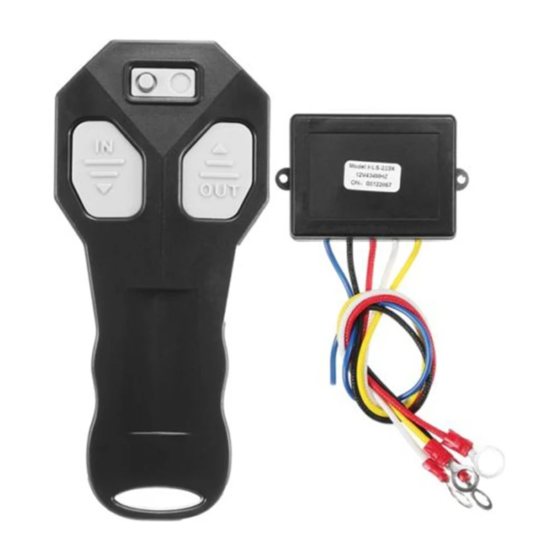 12V электрическая лебедка Беспроводной дистанционного Управление лебедка+ Receiver Kit переключатель 100FT DC12V для Jeep автомобиль грузовик ATV SUV UTV предупредить 433 МГц