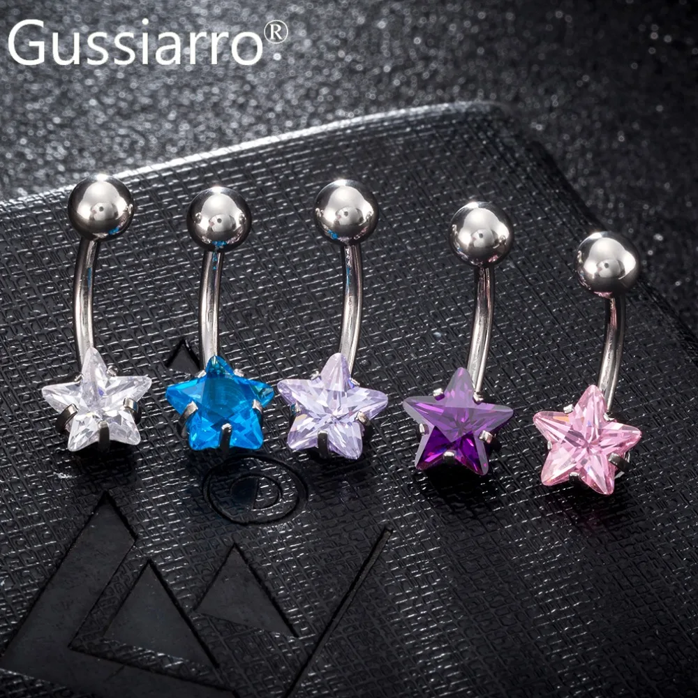 

G23titan AAA Zircon Flower Belly Button Ring Body Piercing Jewelry Navel Piercing Silver Color umbilicus piecing