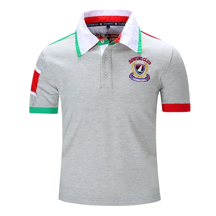 Aolamegs Men Polo Shirt Solid Polo Homme 2017 New Casual Short Sleeve Cotton Tops Patchwork Contrast Color Camisa Polo Masculino (2)