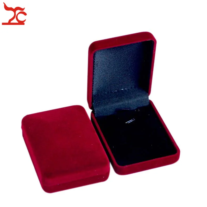 Wholesale 50Pcs/lot Red Velvet Jewelry Display Case Wedding Necklace