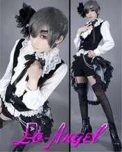 Anime Kuroshitsuji Negro Mayordomo Ciel Phantomhive Cosplay Traje Muchachas Del Vestido Lolita Uniforme Completo Conjunto Personalizado Tamaño