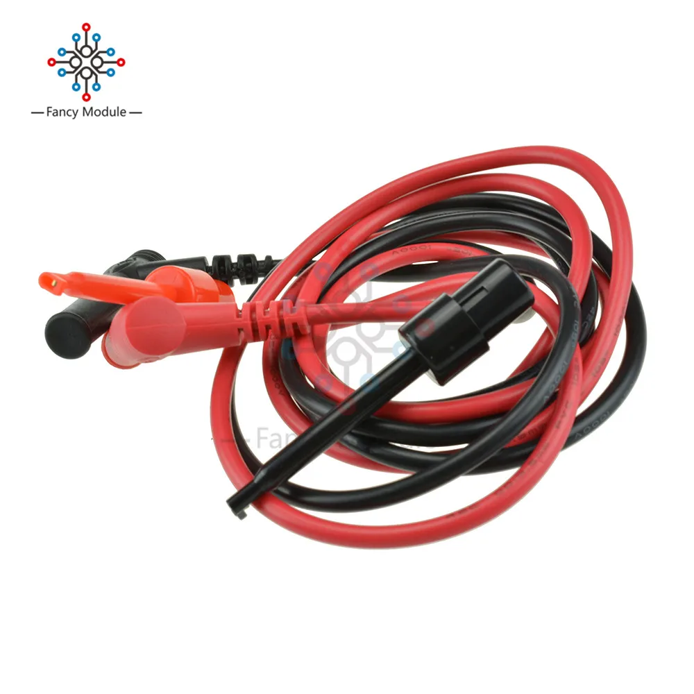 Description Picture 5 of item1Pair For Multimeter Test Equipment Banana Plug To Test Hook Clip Probe Cable Connector