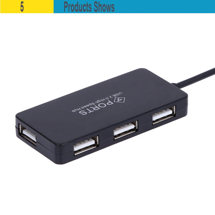 TWOBRO USB HUB 2,0 Портативный 4 Порты высокое Скорость USB 2,0 концентратор Splitter кабель Мощность адаптер для Macbook портативных ПК планшет USB hub