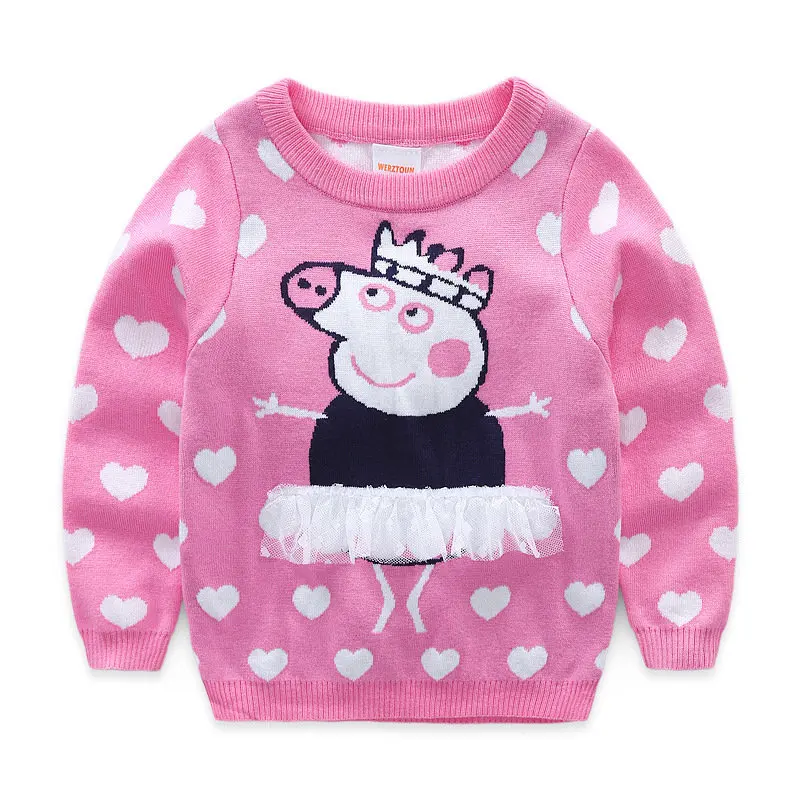 Брендовый свитер для мальчиков и девочек на весну и осень; детская одежда; roupas infantis menina; детская одежда; вязаные свитера для мальчиков и девочек с рисунком - Цвет: Style B