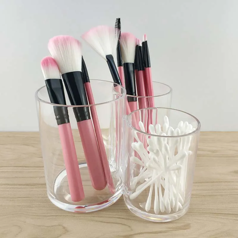 

Makeup Box Transparent Storage Bins Clear Acrylic Cosmetic Organizer Makeup Brush Holder Box For Makeup Tool Eyeliner Nail Polis