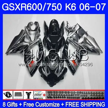 

Body For SUZUKI GSXR 600 750 Silver flames GSX R750 GSX-R600 06 07 5HM.6 GSXR600 06 07 GSXR-750 K6 GSXR750 2006 2007 Fairing kit