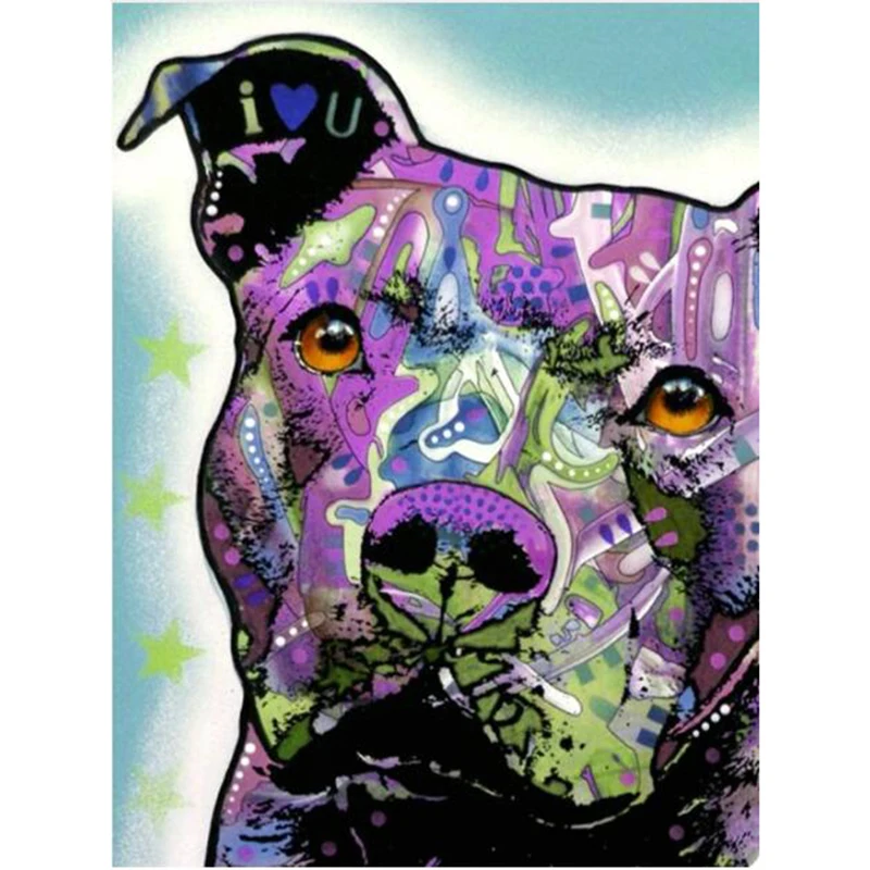 Алмазная вышивка Американский бульт pitbull 5d сделай сам алмазная живопись