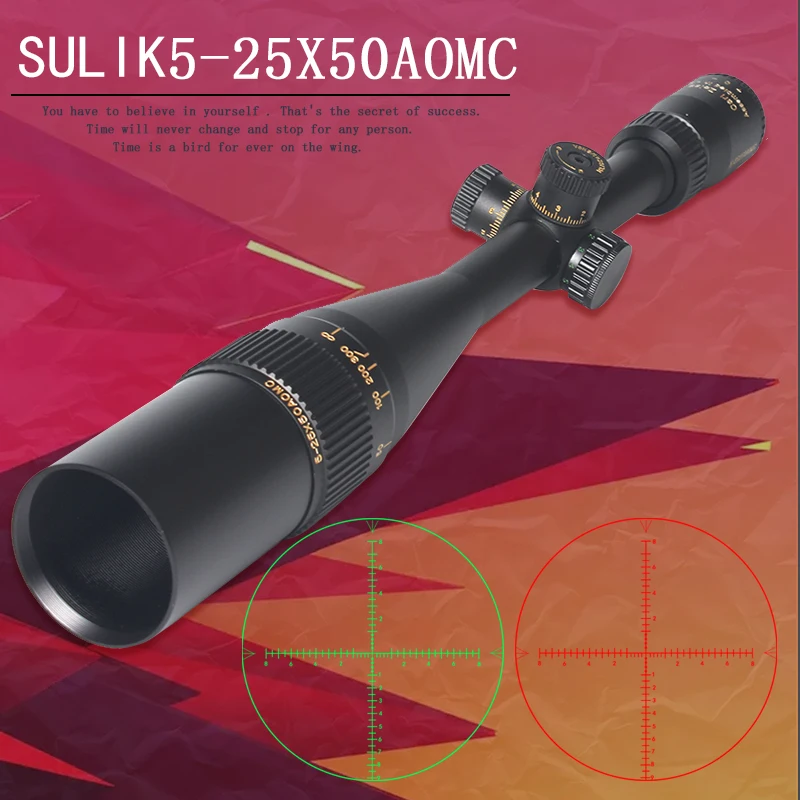SULIKO 5 25X50 AOMC тактический прицел для снайперской охотничьей оптики охотничьи
