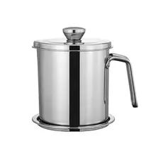 1 шт. контейнер для смазки прочный рустостойкий 304 нержавеющая сталь премиум класса масло для приготовления пищи может сетчатый фильтр для фильтрация масла для кухни дома