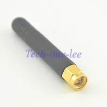 50 шт./лот 2,4 ГГц 2-3dbi gains резиновая антенна SMA штекер прямой вставной разъем