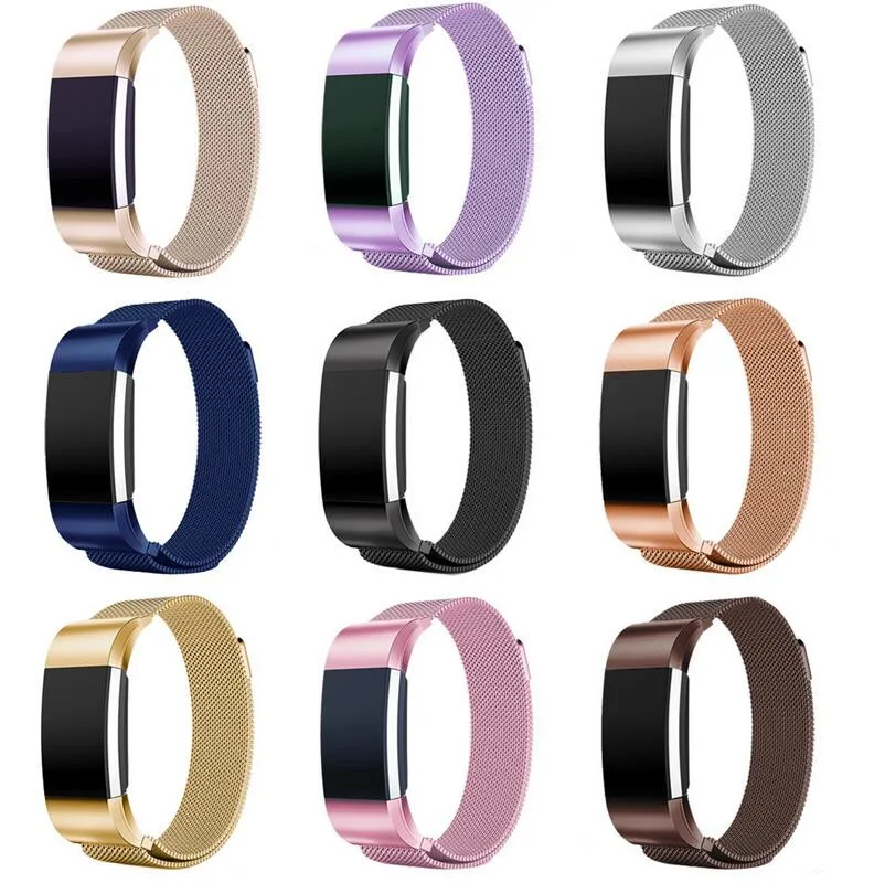 Ремешок из нержавеющей стали для Fitbit charge 2 10 цветов|bracelet band|bracelet replacementreplacement band |
