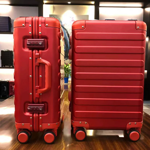100% Aluminum Alloy Business Travel Hard Shell Spinner Pull Rod Box TSA Lock Cabin Trolley Suitcase 20"24inch Carry on Luggage - Image 3
