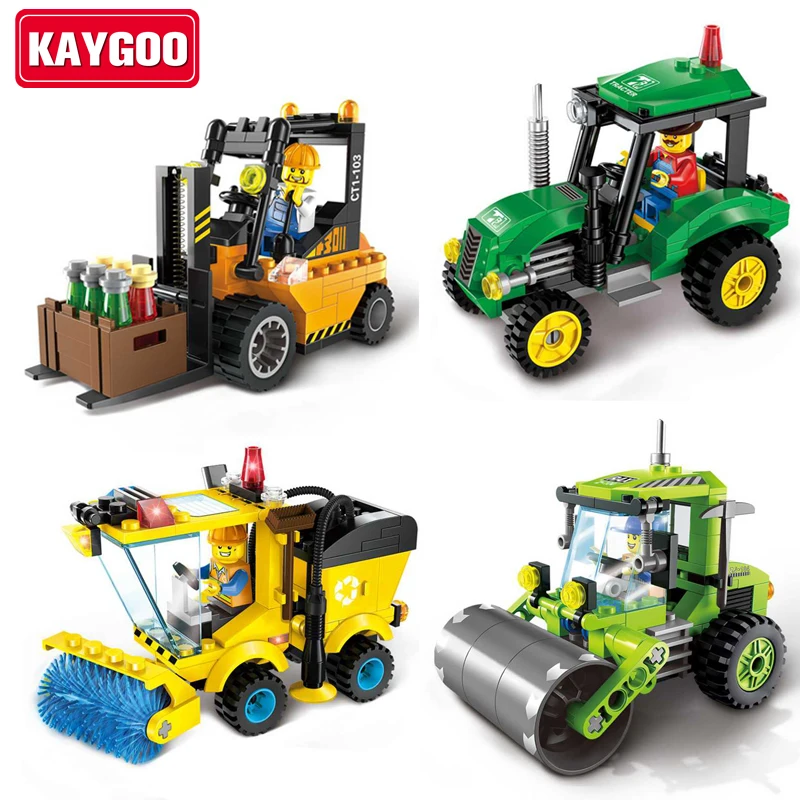 

ENLIGHTEN City Series Forklift Truck Building Blocks Best Kids Xmas Gifts City Construction Blocks Toy for Children Gift 1103
