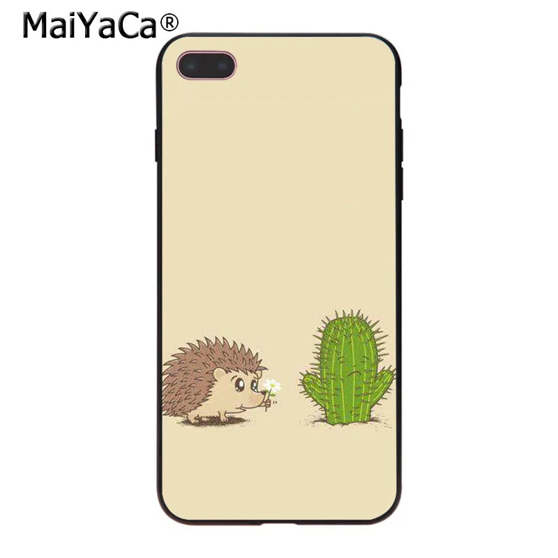 MaiYaCa животных стильная футболка с изображением персонажей видеоигр картина "ежики" Роскошный Гибридный чехол для телефона для iPhone 8, 7, 6, 6S Plus, X 10 5 5S SE 5C корпус под плетенную сумку