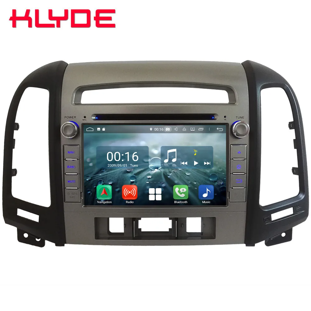 

7" Octa Core 4G WIFI Android 8.1 4GB RAM 64GB ROM Car DVD Multimedia Player Radio Stereo For Hyundai Santa Fe 3 Hole 2006-2012