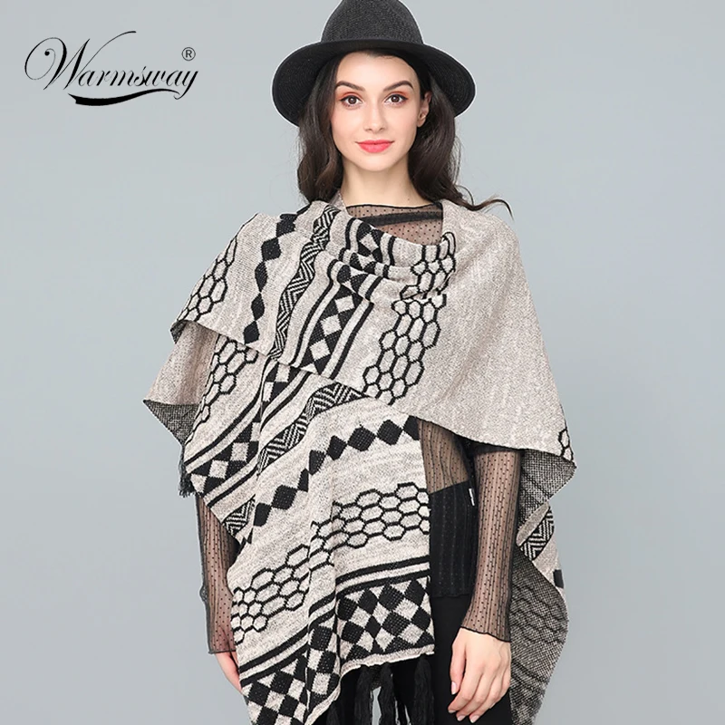 New Fashion Winter Autumn Scarf Luxury Brand Ladies Geometric Scarves Wraps Women Warm Retro Tassel Shawls Scarf   C-163