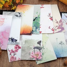 10 шт./партия креативный китайский стиль винтажный бумажный конверт для письма бумажные открытки корейские канцелярские принадлежности