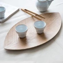 Керамические чашки деревянный лист фруктовый поднос сушеный диск сон Снэк лоток стол