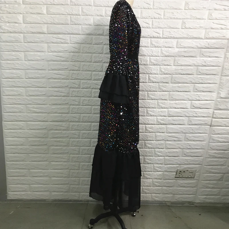 Пайетки Абая Дубай, Турция хиджаб мусульманское платье Кафтан Абая s для женщин jilbaba кафтан ИД исламский халат одежда Рамадан Elbise Giyim