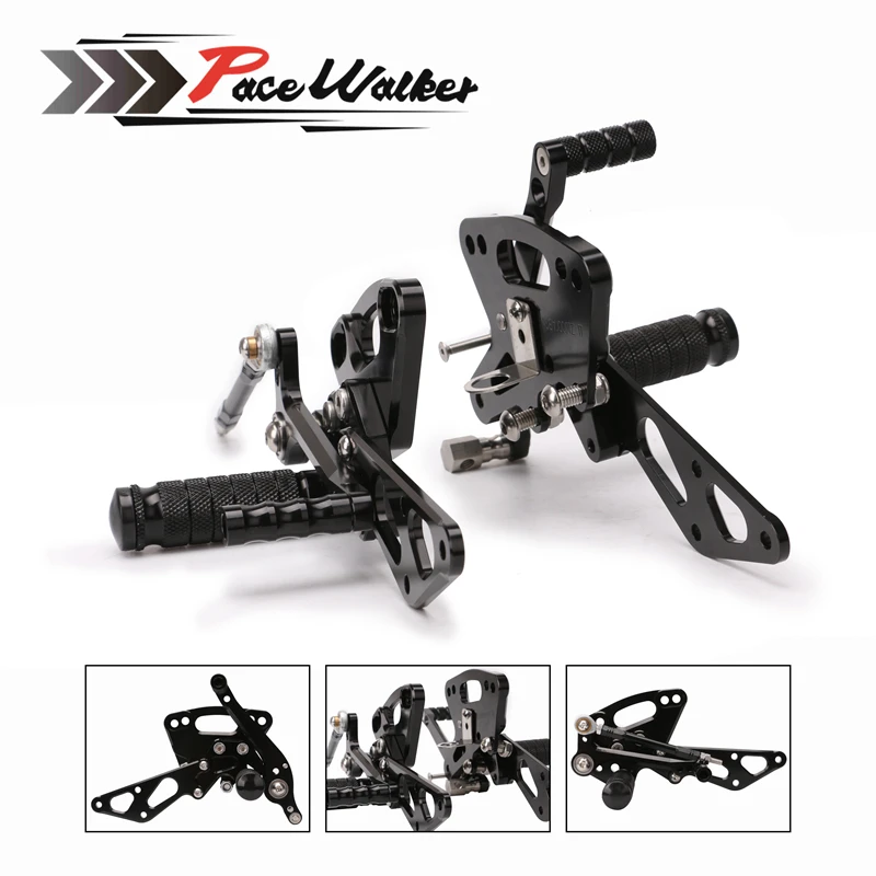 CNC aluminum motorcycle rear adjustable Sets rear Sets foot pegs for