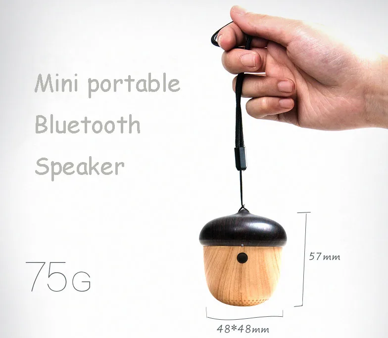 Портативный мини-милый динамик в форме желудя дерево Перезаряжаемые Беспроводной Bluetooth Динамик для iPhone iPad Android bluetooth-динамик на рабочий стол