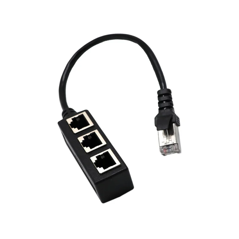 3 шт. RJ45 Сплиттер удлинитель LAN Ethernet сетевой адаптер штекер на гнездо для