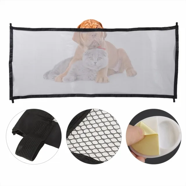 2018 Dropshipping Dog Gate The Ingenious Mesh Magic Pet Gate For Dogs Safe Guard and Install Pet Dog Safety Enclosure Dog Fences
