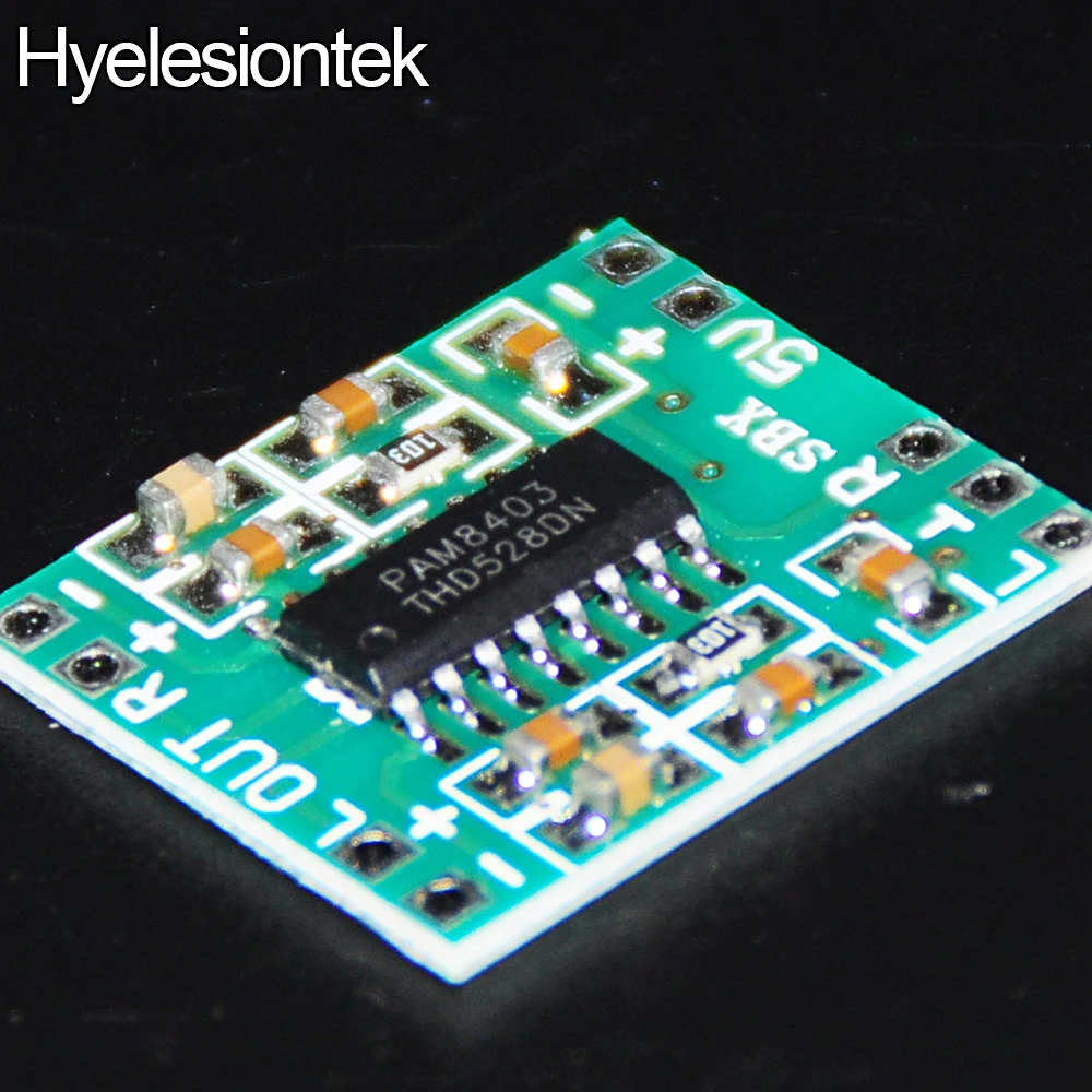 2PCS Digital Amplifier Board Class D 2*3W USB Power Mini PAM8403 Audio Module