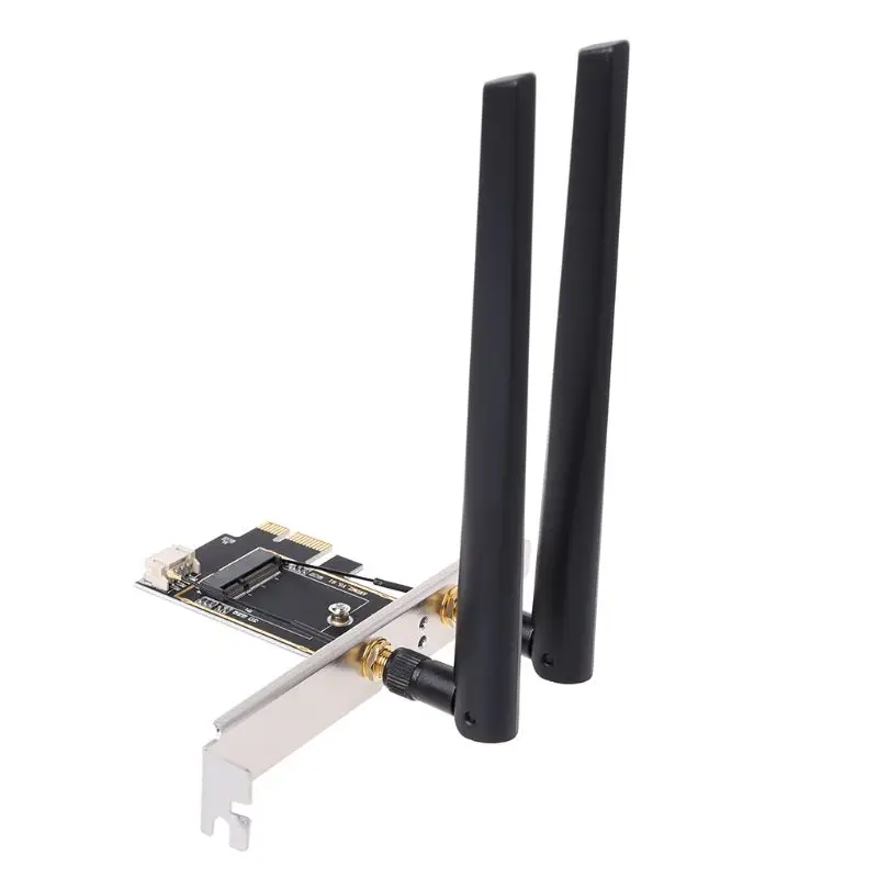 NoEnName_Null M.2 NGFF на конвертер PCI-E настольной Беспроводной Wi-Fi и bluetooth-адаптер сетевая карта плата адаптера