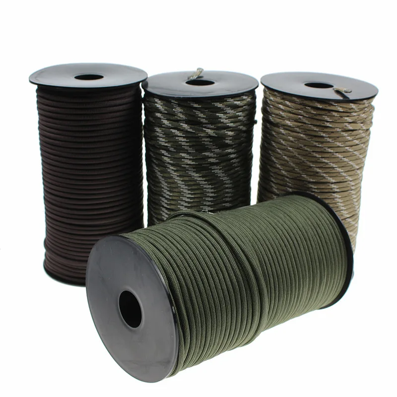 

Outdoor 100m Tactical Paracord 9 Strand Core Parachute String Rope Camping Emergency Survival Tool Climbing Rescue ropes