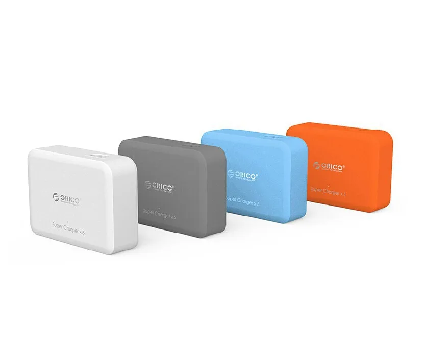 Смарт зарядное устройство ORICO с 4 портами USB настенное складная вилка дизайн для