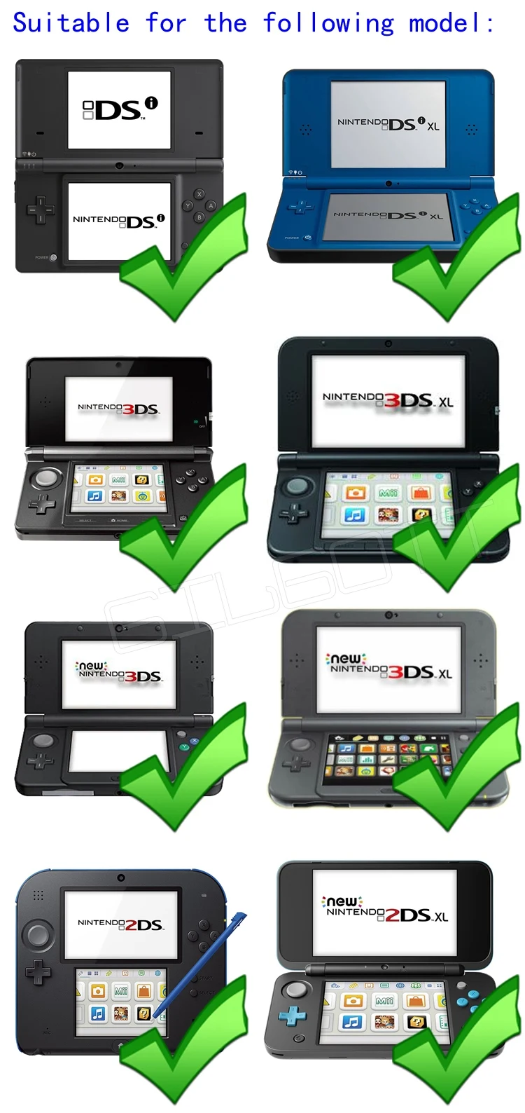 Зарядное устройство с европейской вилкой для nintendo NEW 3DS XL AC 100-240 V адаптер питания для nintendo DSi XL 2DS 3DS XL