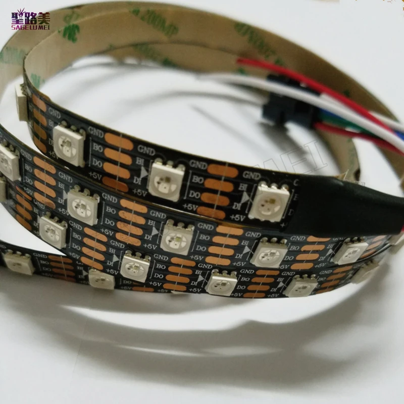 

5m 300leds WS2813(Dual-signal wires) individually addressable 60leds/m RGB led pixel strip,DC5V 2811IC WS2812b upgraded version