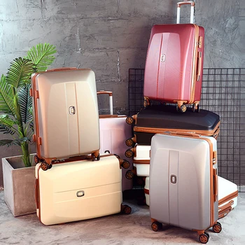 

New 20"24"26" inch Women Lovely Trolley suitcases travel bags carry on spinner brand Men koffer Rolling luggage bag with wheels