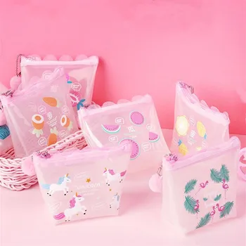 

M046 Cartoon Coin Purses For Women Sweet Pink Cat Fruit Cactus Wool Ball Pendant Zero Bag Mini Lovely Cloth Bag Wholesale