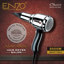 ENZO Professional Hair Dryer Brush 8000W Negative Ionic Blow Dryer Strong Wind Powerful Salon Hairdryer Diffuser for Hair Dryer