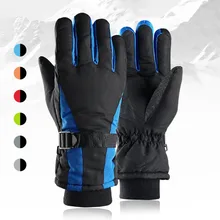 Новинка, зимние мужские и женские лыжные перчатки, теплые Нескользящие снежные перчатки для сноуборда, катания на лыжах, уличные перчатки для верховой езды, альпинизма, теплые, PJ5