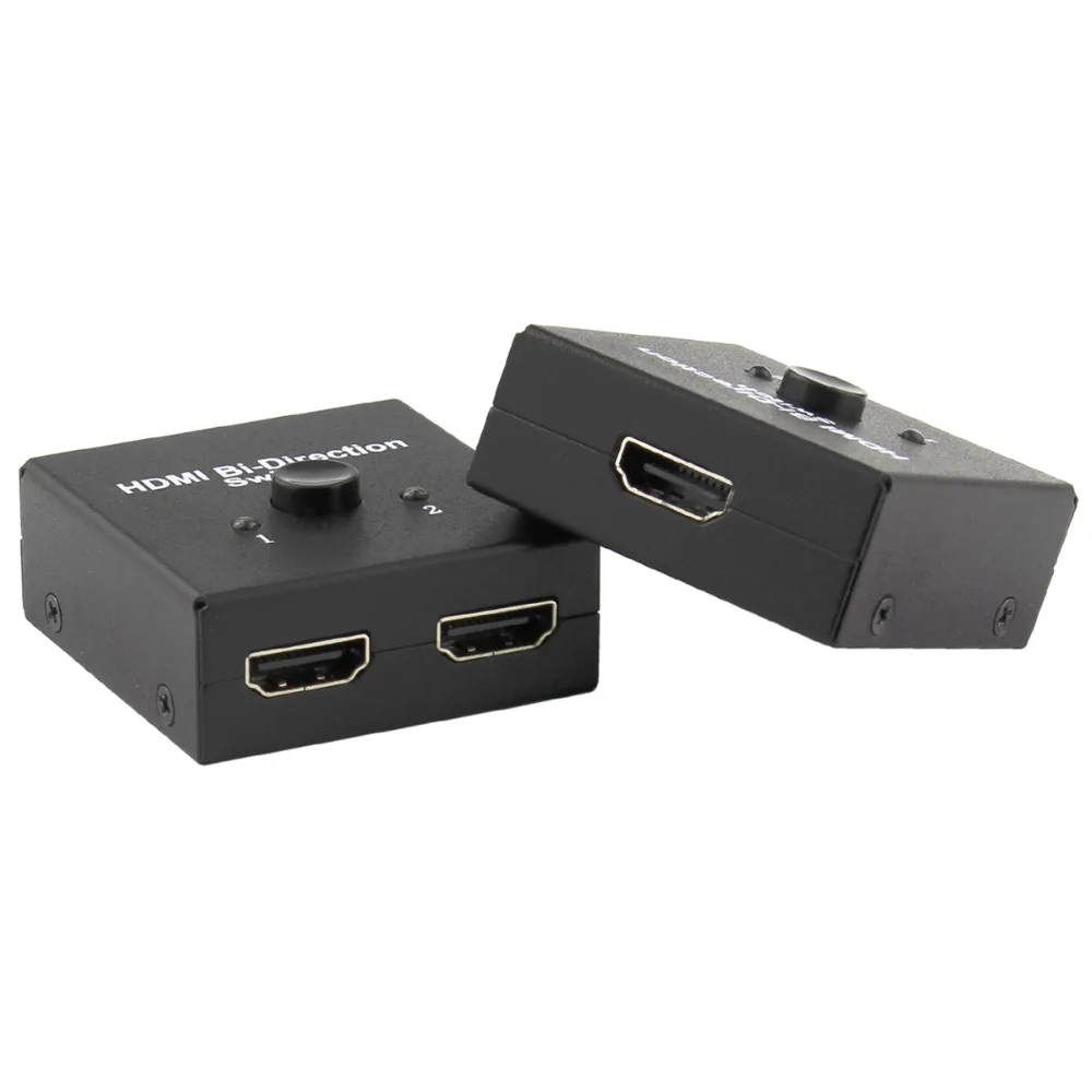Bi-Directional 2x1 HDMI Switcher 1 x 2 HDMI Splitter Smart AB Switch Support 1080P 3D 4K*2K HDMI Switcher For XBox PS3 PS4 HDTV