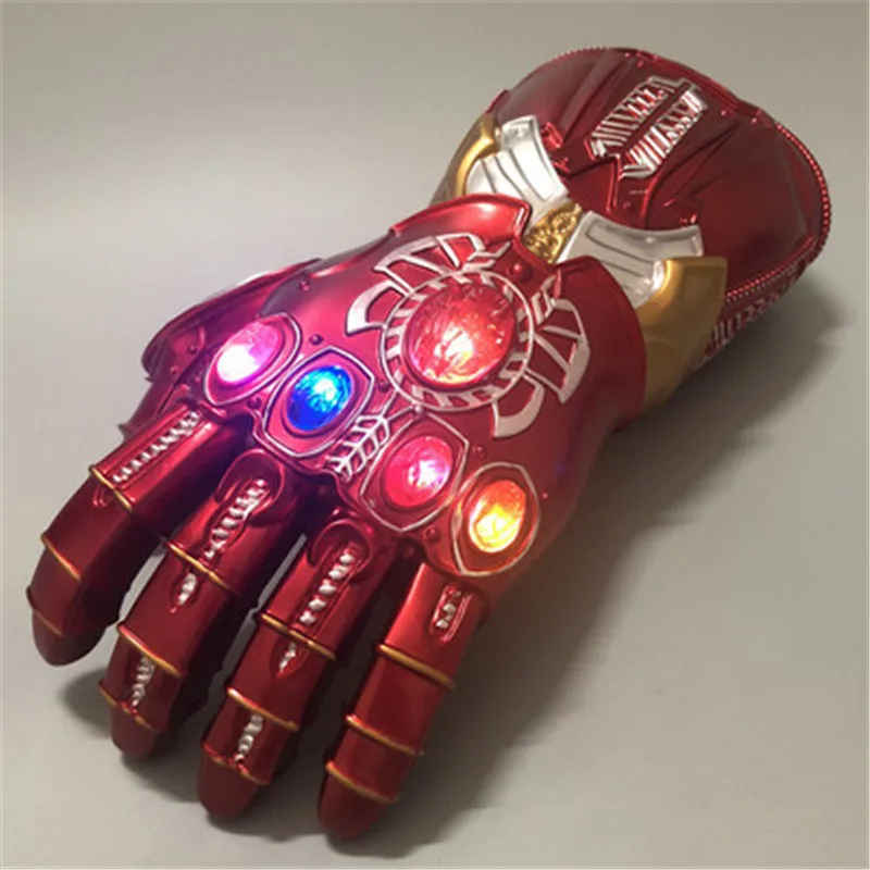 

1: 1 LED Light Avengers Thanos Infinity Gauntlet War Gloves Cosplay Halloween Costume Props Avengers Endgame 4 Quantum