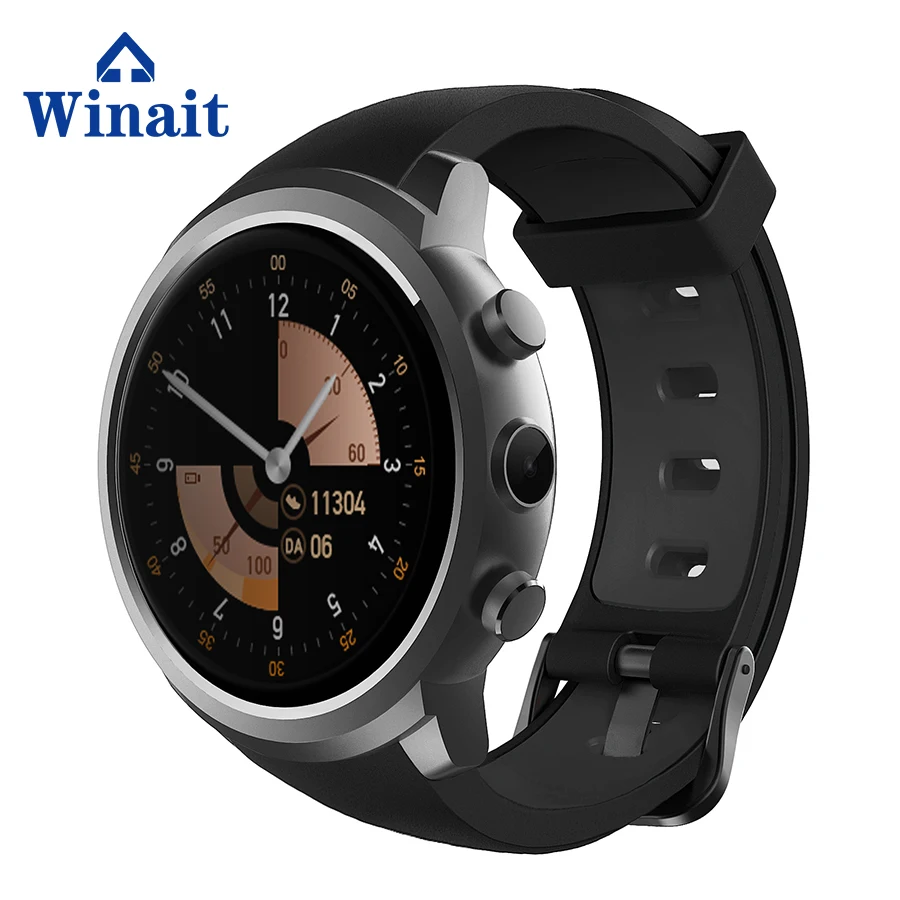 Winait 3G Android GSM Smart Watch Phone with Touch Display and GPS/Camera/Heart Rate