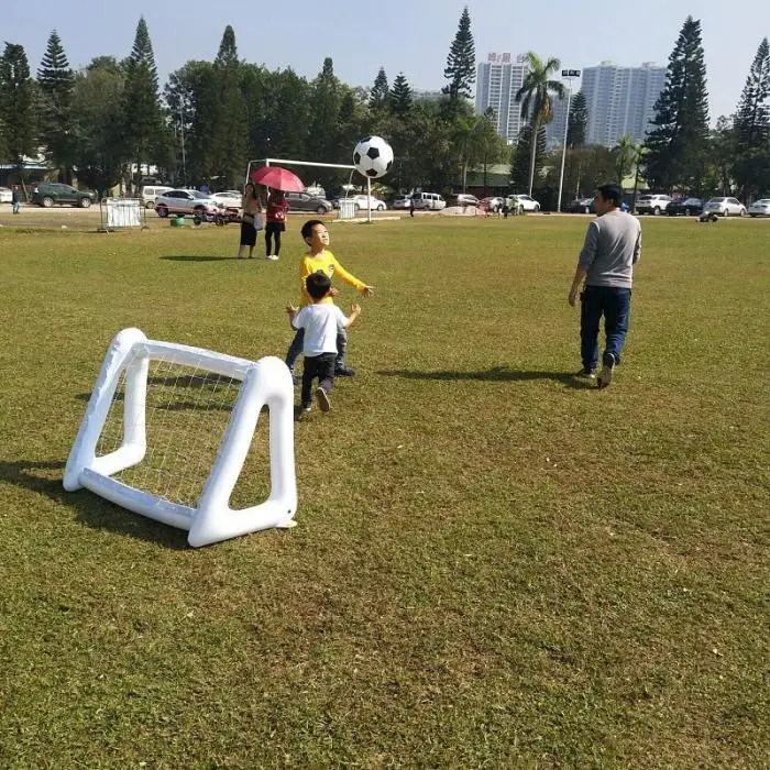 1 шт. надувные футбольные ворота ПВХ Footable сетка для родителей дети играют в мяч игры детей развлечения футбол цель