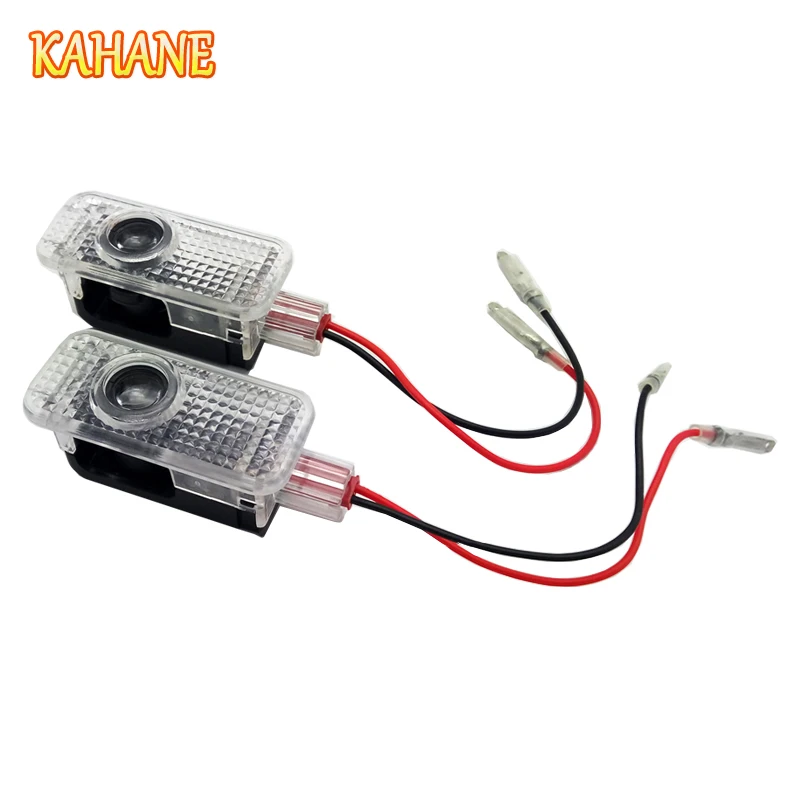 

KAHANE 2x Led Car Door Light Logo Laser Projector Light Ghost Shadow Welcome Light FOR Audi A3 A4 A5 A6 B4 B5 B6 C4 C5 C6