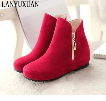 Plus Big size 34-52 New Round Toe Buckle Boots for Women Sexy Ankle Boots Heels Fashion warm Winter Spring Autumn Casual 505 цена Plus Big size 34-52 New Round Toe Buckle Boots for Women Sexy Ankle Boots Heels Fashion warm Winter Spring Autumn Casual 505 цены онлайн