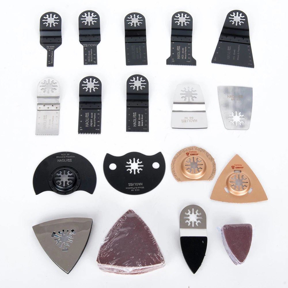 Cena Popularne 66 sztuk wielofunkcyjne narzędzie oscylacyjne brzeszczoty do pił do renowacji elektronarzędzi jako fein multimaster, Dremel, elektronarzędzia akcesoria